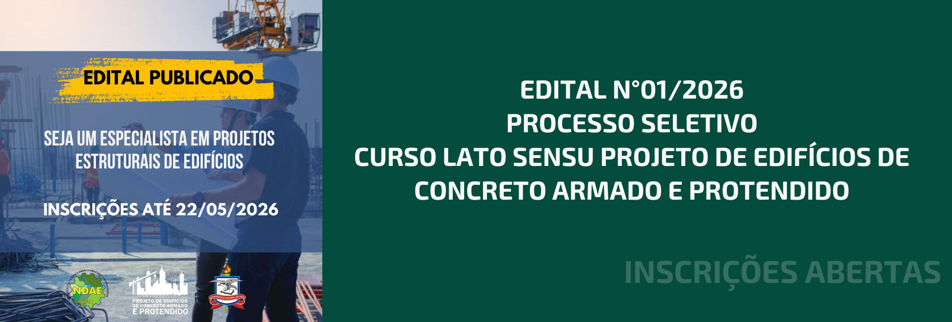 RETIFICAÇÃO - Edital N°01/2026 PS Curso Lato Sensu