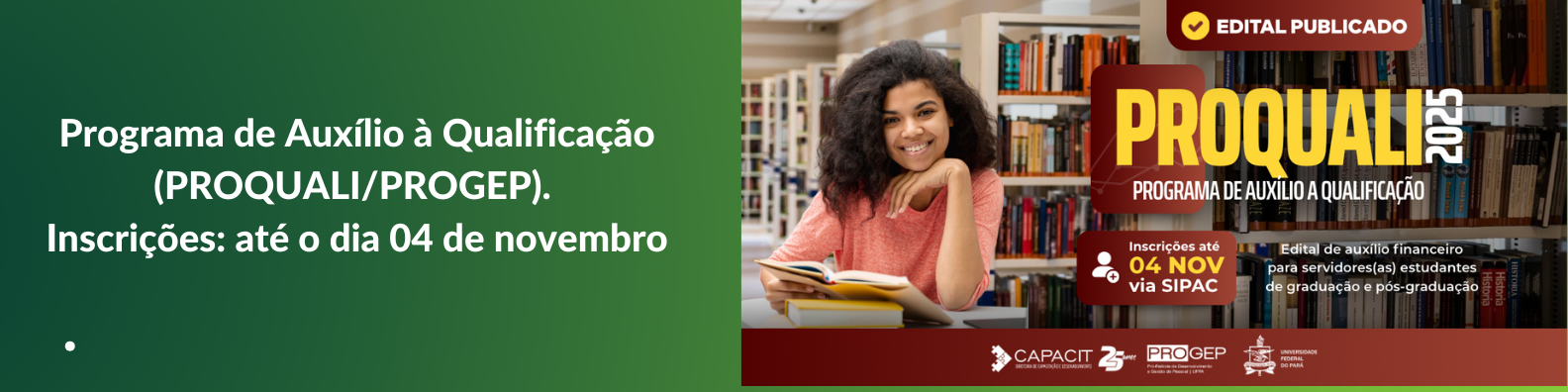 Edital PROQUALI/PROGEP