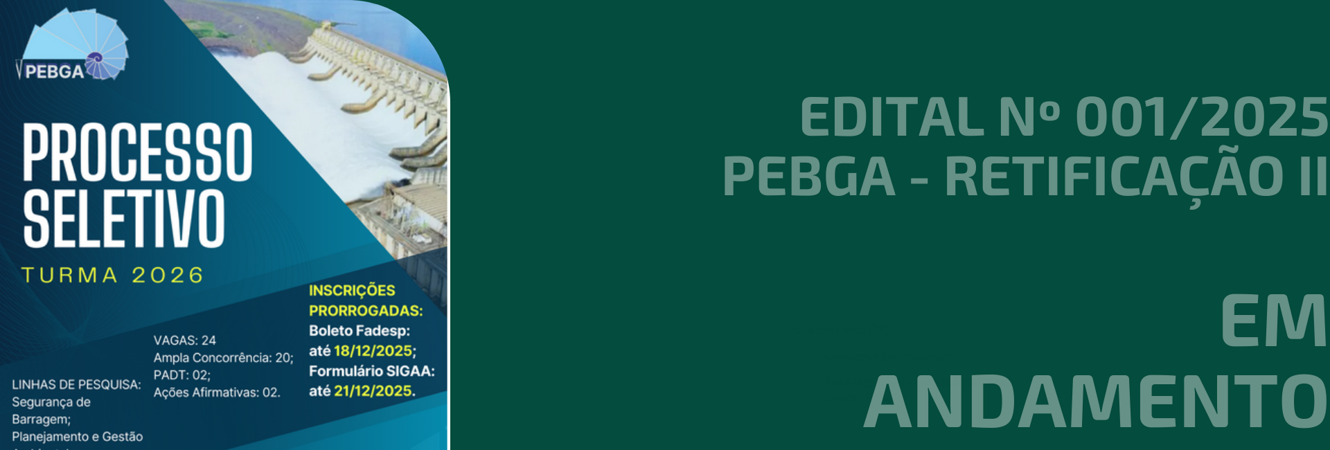  EDITAL N° 01/2025 – PEBGA/NDAE/UFPA